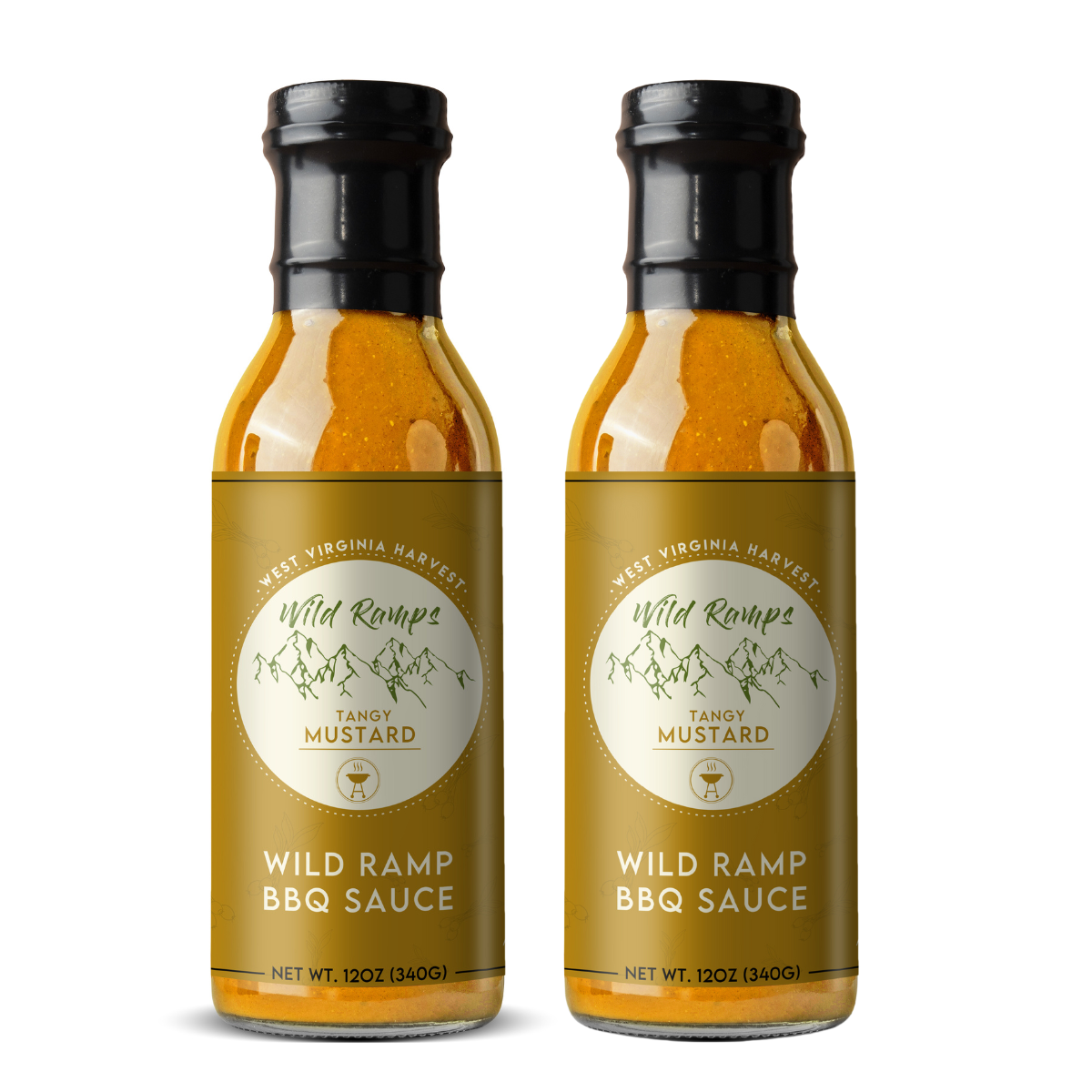 Wild Ramp Tangy Mustard BBQ Sauce - 2 Bottles