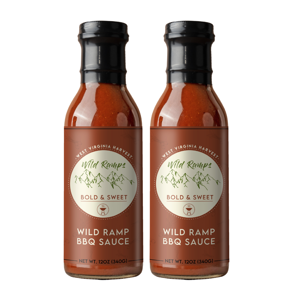 Bold & Sweet Wild Ramp BBQ Sauce - 2 Bottles